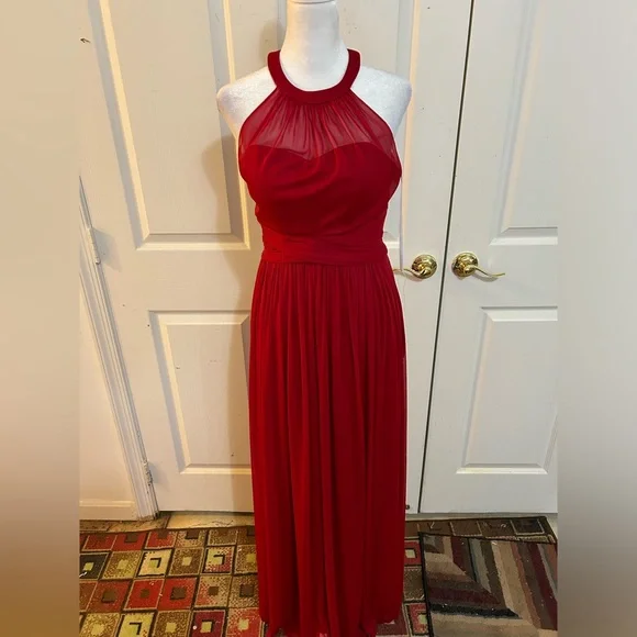 Cindy Collection Size S 1395 Red Bridesmaid Dress Cindy Collection Size S 1395 Red Bridesmaid Dress